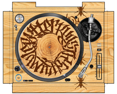 Pioneer DJ PLX 1000 Skin Thudrumble Wood